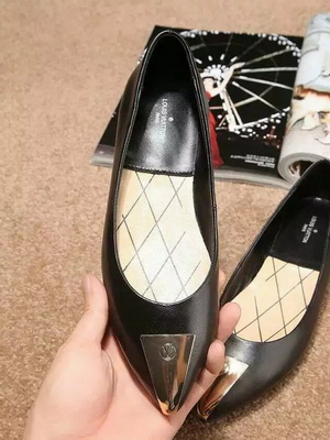 LV Shallow mouth flat shoes Women--015